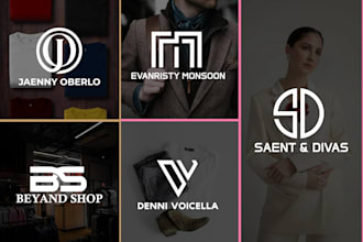 design luxury fashion, clothing line brand logo