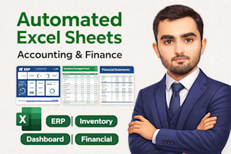 build custom excel automation for accounting, finance erp and reporting