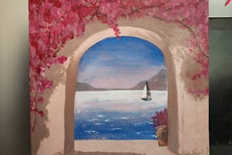create aesthetic handmade canvas wall art painting for home decor