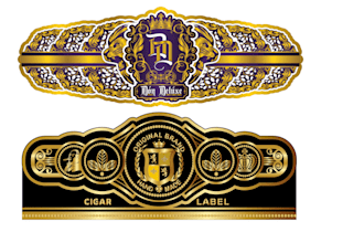 design a creative cigar band, labels, box, and logo