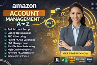 amazon account management listing, seo, ppc and account health support