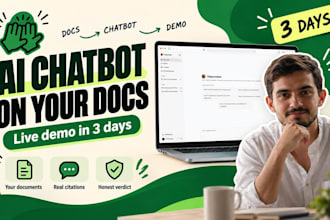 build an ai chatbot on your documents, custom gpt, in 3 days