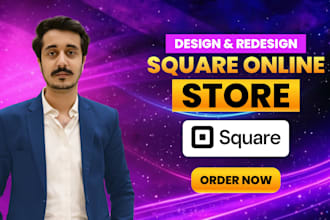 create a square online store or square website for small business