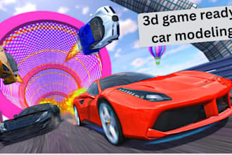 2d 3d game ready car modeling sport car gta v racing design fivemmods for game