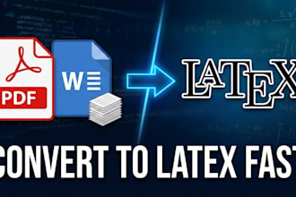 convert word or PDF to latex professionally with clean formatting