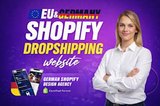 build eu automated shopify dropshipping store german ai dropshipping store setup