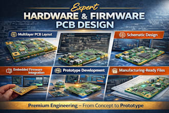 firmware hardware pcb schematic circuit board design pcb layout design prototype