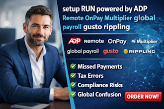 setup run powered by adp remote onpay multiplier global payroll gusto rippling