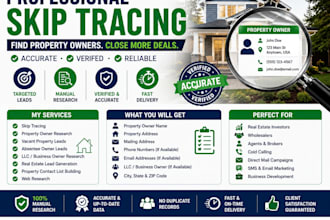 find property owners, skip trace phone numbers and email addresses