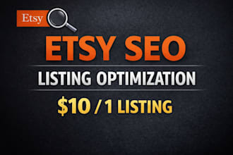 do etsy SEO listing optimization