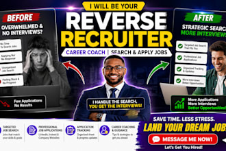 be your reverse recruiter, career coach, search and apply jobs, job application