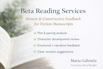 eu farei uma leitura e revisarei seu livro