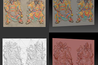 do relief wall or plaque art,temple art,decor sculpt,chinese art reliefs,stl,cnc
