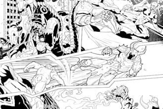 draw comic illustrations, comic book artist