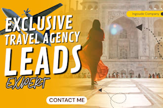 generate  travel agency leads, tour leads, hotel booking leads tourist website