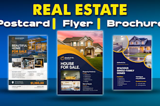 redesign professional real estate flyer, postcard, brochure, and eddm