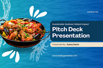 design catering company pitch deck event food service investor presentation