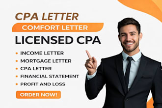 us CPA letter for self employment verification and ownership letter