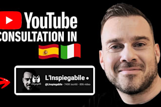 coach you to grow on youtube in spanish or italian