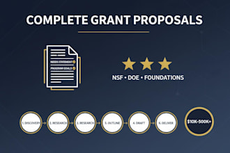 write a complete stem or education grant proposal for your school or nonprofit