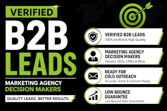 build targeted marketing agency leads with verified emails