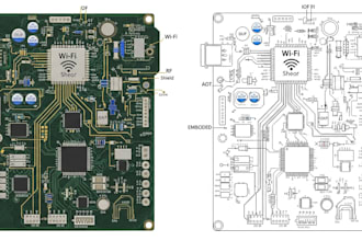 design audio, wifi, rf, embedded and iot pcb with schematic and layout