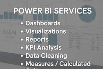 create KPI dashboards and data analysis in power bi