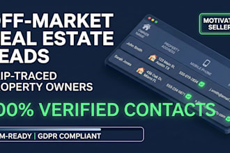 provide verified real estate investor and agent lead lists