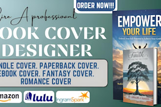 do book cover design, book editing, book formatting, journal design