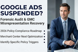resolve google ads account suspension and gmc misrepresentation