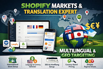 translate shopify markets setup geolocation convert shopify language translation