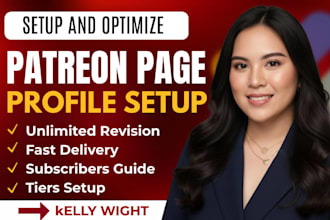 create professional patreon profile and patreon page setup