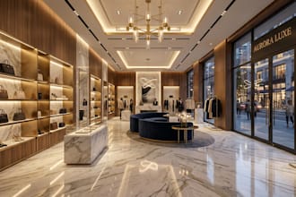 design modern retail store shop interior restaurant  cafe architectural layout