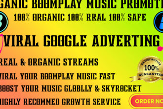 do professional boomplay music promotion for super fast growth using google ads