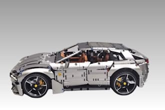 design 3d lego car model , xml part list, manual instruction, lego car toy model