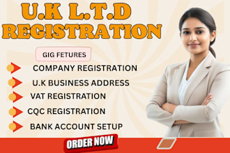 register UK ltd company formation, vat, utr, eori for UK and non UK residents