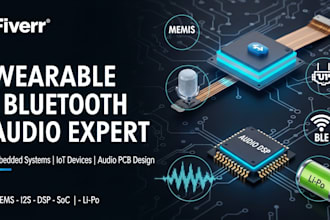wearable audio soc, dsp, flexible pcb mems i2s mic embedded audio dsp prototype