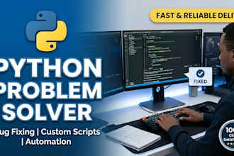 fix your python bugs or write custom python scripts