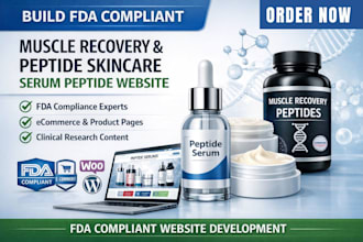 build fda compliant muscle recovery and peptide skincare serum peptide website