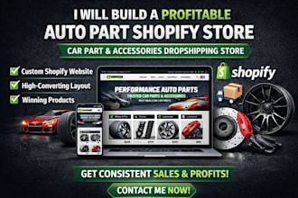 auto parts shopify store, automotive, automobile car parts accessories website
