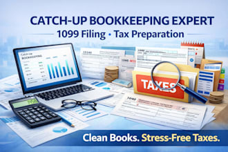 do catch up bookkeeping 1099 filing and tax preparation for small business