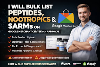 bulk list peptides, nootropic, sarms on gmc for approval
