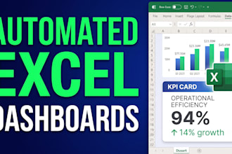 build automated excel dashboards and mis reports