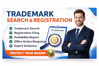 perform trademark search, trademark registration   filing as trademark attorney