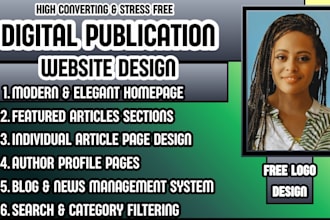 editorial website online magazine website blog website design media website