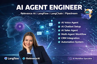 setup ai voice agent ai chat bot ai automations on relevance ai,  langflow, dify