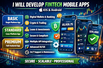 build secure ai powered fintech banking  crypto apps payment app loan app
