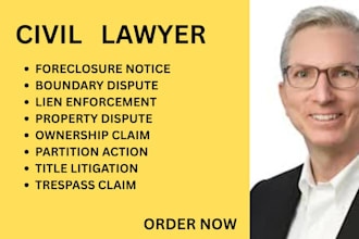 handle property disputes, foreclosure, trespass and title litigation documents