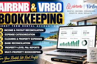 do airbnb, vrbo and short term rental bookkeeping