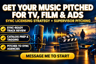 pitch your music to sync licensing platforms and music supervisors